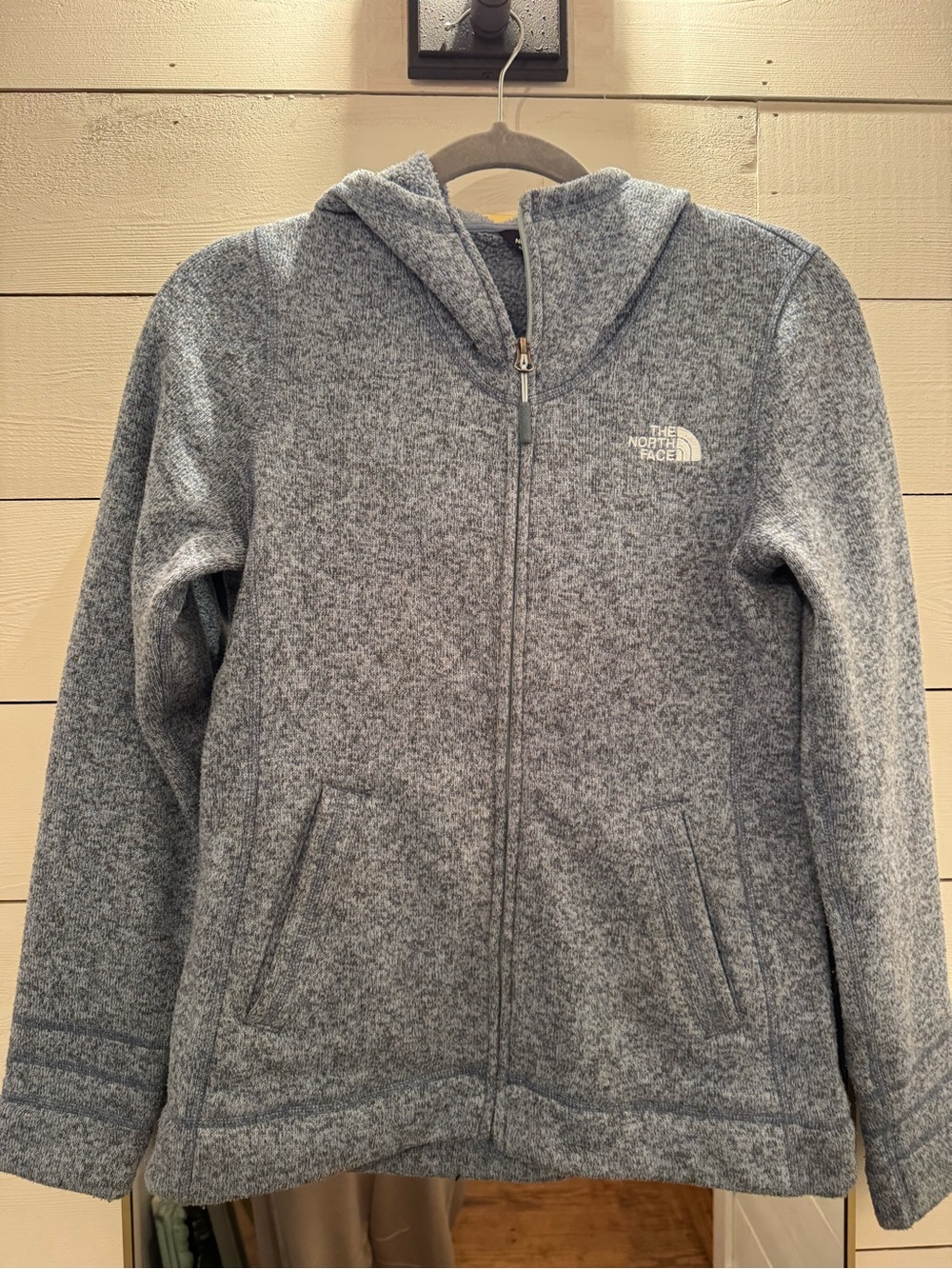 The North Face Women’s Gray Zip-Up Hooded Fleece